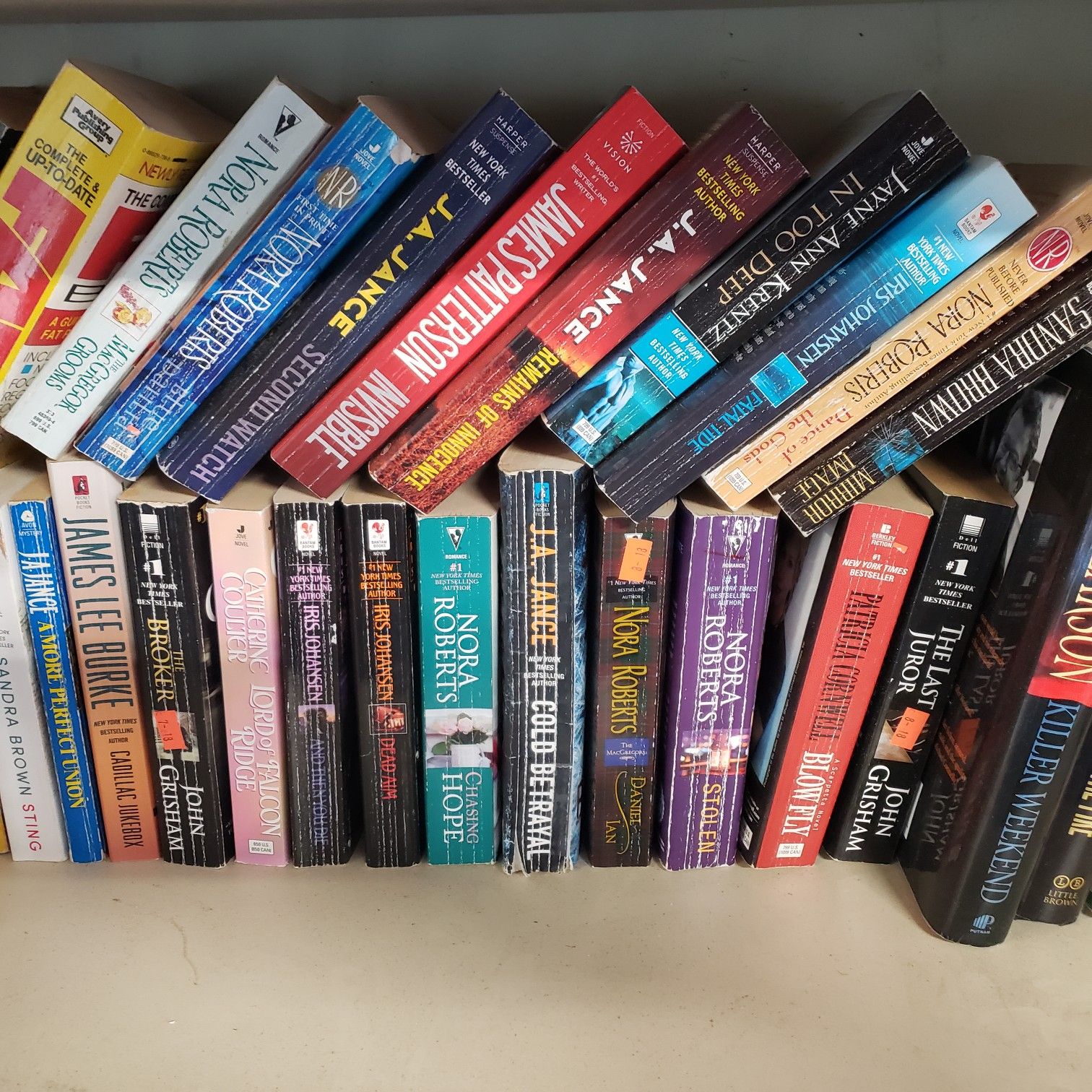 Whole shelf of books. Good shape. Want gone