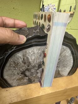 Crystal Agate Bookend