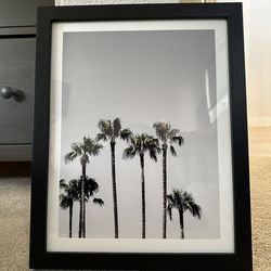 Framed Palm Tree Wall Art
