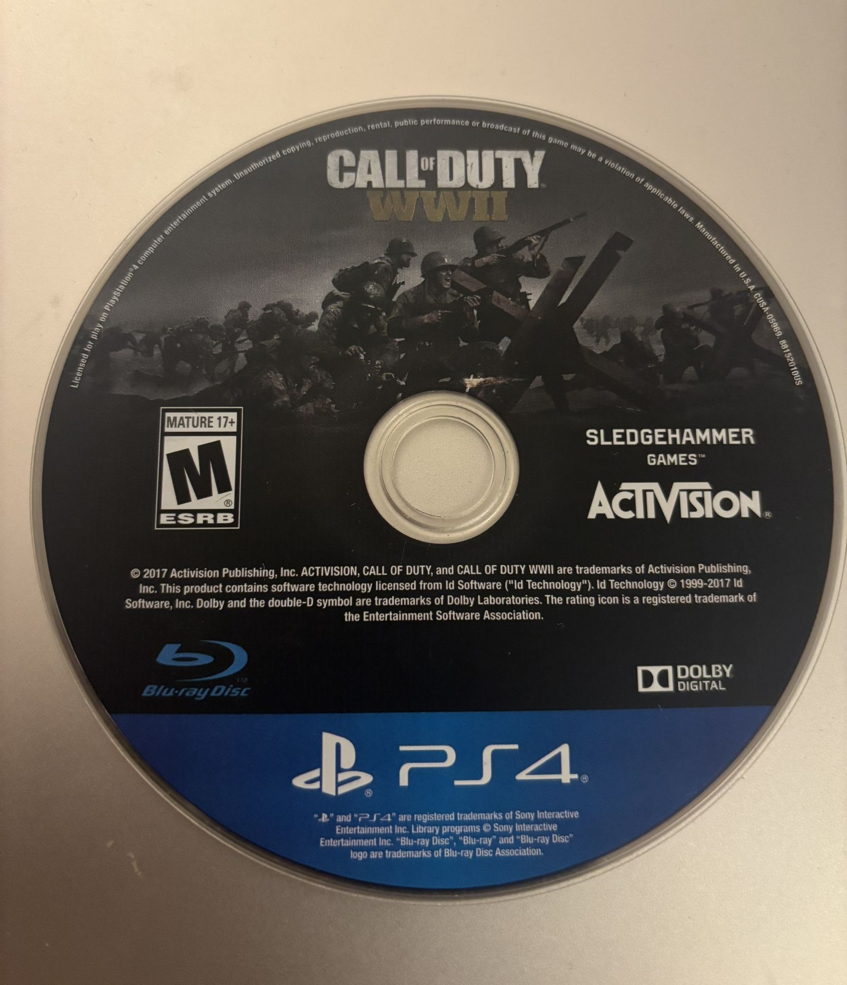Call Of Duty WWII PS4