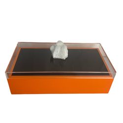 Galt Rectangular Jewelry Box with Acrylic Lid and Rock Crystal Handle