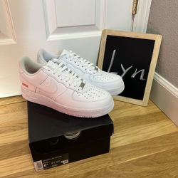 New!  Supreme Nike air force 1 low white 