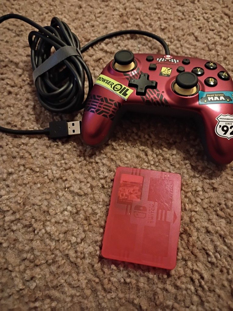 Nintendo Switch Mario Kart Game And Maro Kart Controller