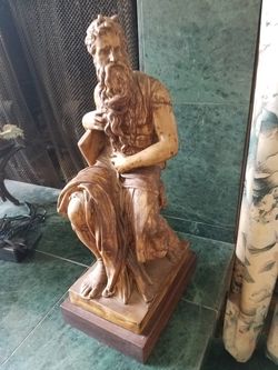 Biblical Michelangelo Moses Statue