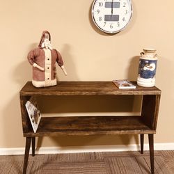 Rustic Console Table And Bookshelf 