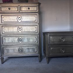 Z Gallerie dresser and a nightstand.