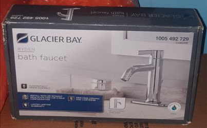 BRAND NEW NIB SEALED Glacier Bay Ryden Chrome Bath Faucet