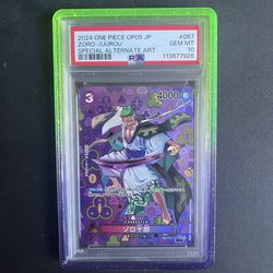 PSA 10 Zoro-Juurou SP OP05-067 ONE PIECE JPN Card