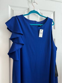 Lane Bryant Royal Blue Flutter sleeve dress