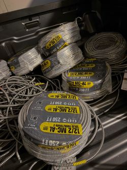 12-2 mc cable 7 rolls 100 each one. Take all or none