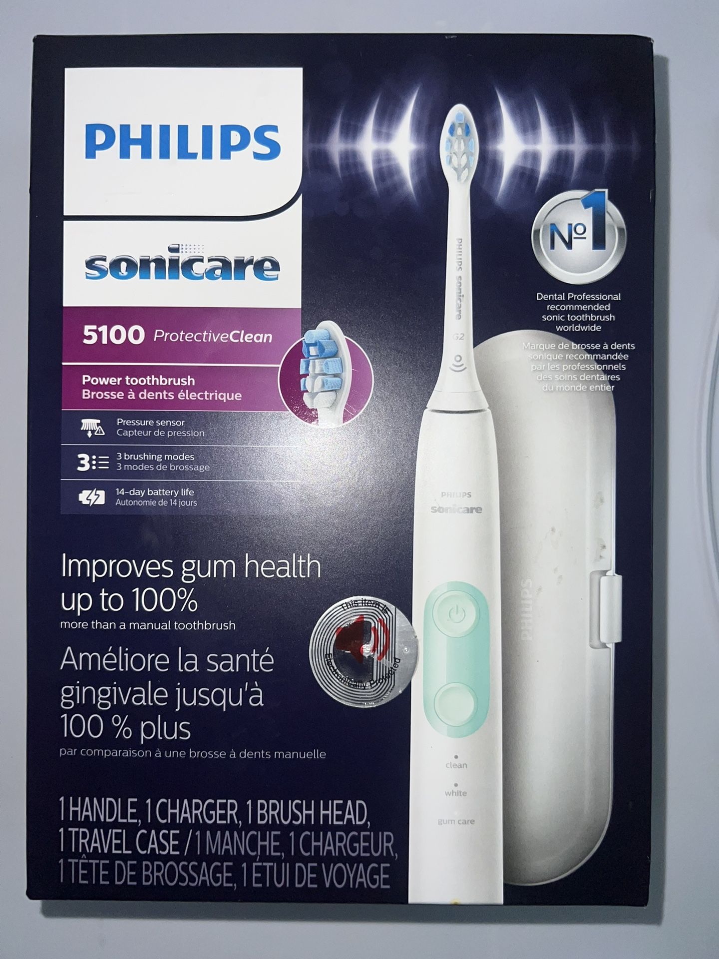 Philips Sonicare ProtectiveClean 5100 Recharge Electric Toothbrush HX6857/11