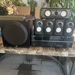 Yamaha Receiver And Speakers 