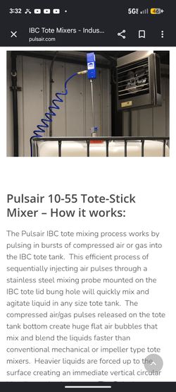 Pulsar tote stick mixer commercial