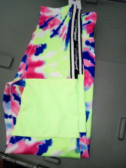 Justice Sports Lime/Tie dye