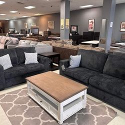 Altari Slate Living Room Set(Sofa & Loveseat)by Ashley👉WİTH İNTEREST FREE PAYMENT OPTİONS