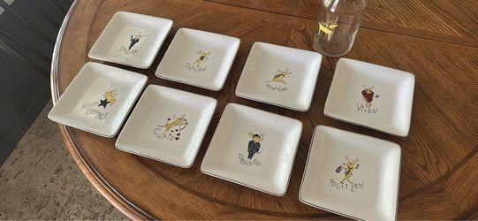 Reindeer Appetizer Plates