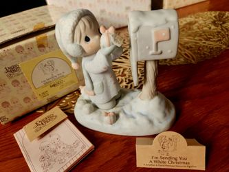 Precious Moments "I'm Sending You A White Christmas" Figurine