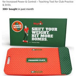 Golf Swing Trainer Pressure Plate W/ Power Wedge (New)