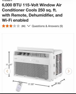 6,000 BTU WINDOW AIR CONDITIONER WITH WI-FI TECHNOLOGY