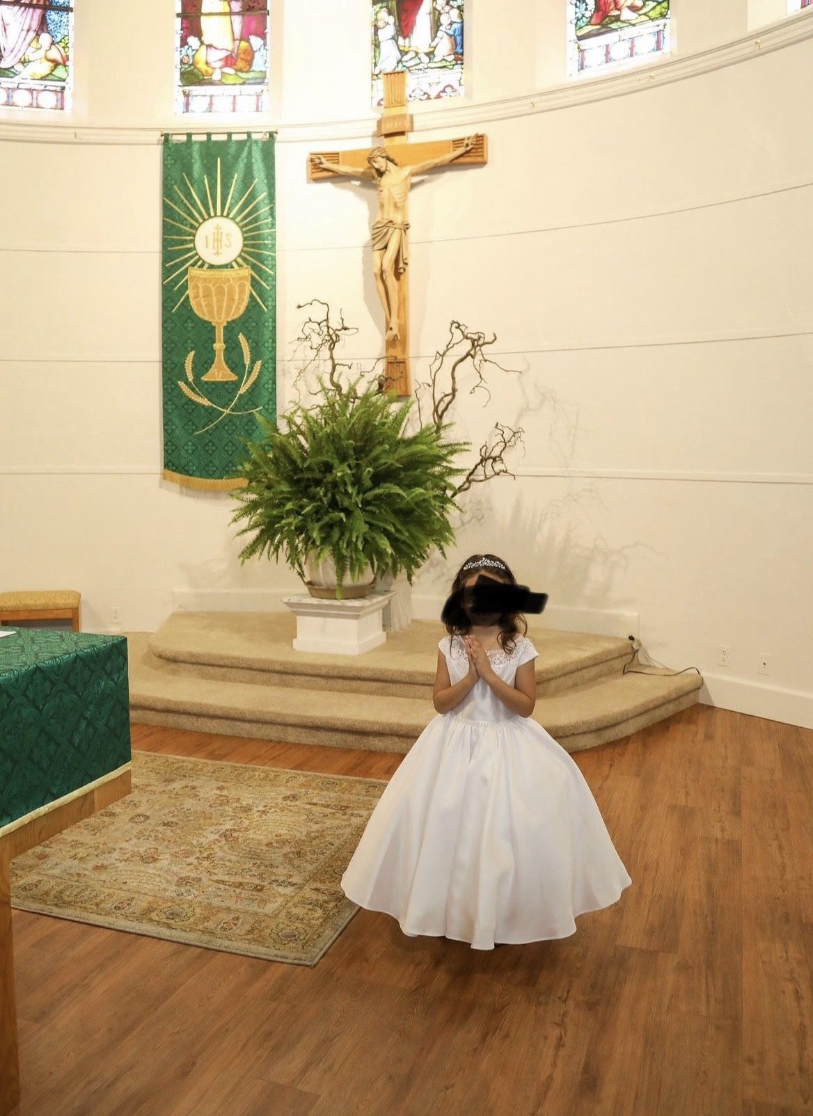 Girls Communion-Baptism Dress - size 6