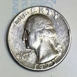 1973 Washington Quarter, No Mint, Errors. Coin