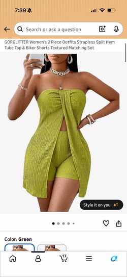 Green two piece set