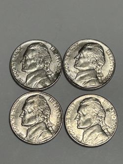 2000 Jefferson Nickels Lot of 4