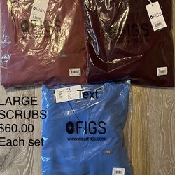 FIG SCRUBS SET $60.00 Each Set New