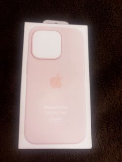 Apple iPhone 15 Pro Silicone Case MagSafe Pink