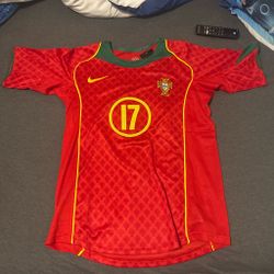 Nike Portugal #17 Soccer Jersey