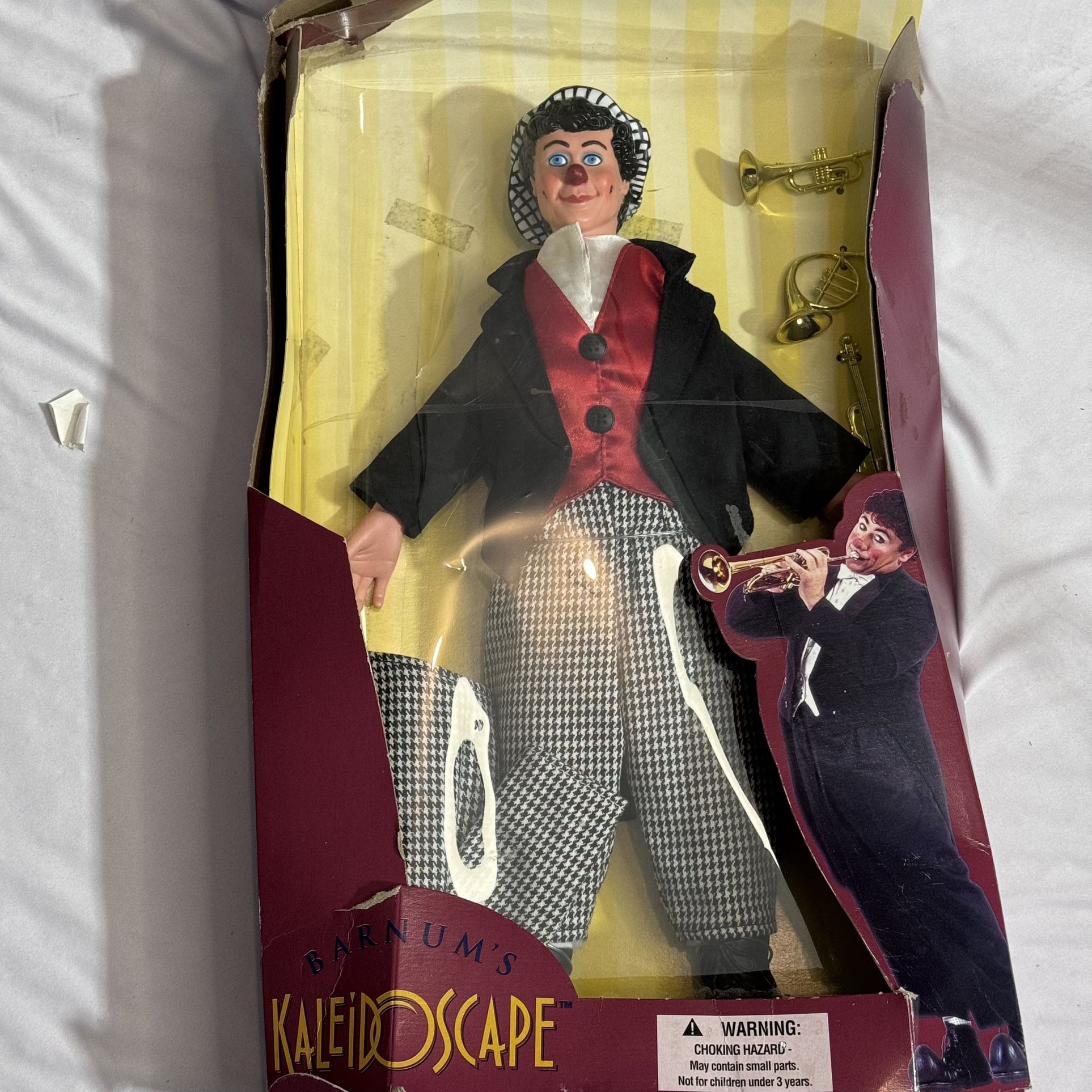 Ringling Bros & Barnum & Bailey Circus David Larible Clown Doll Original Box/