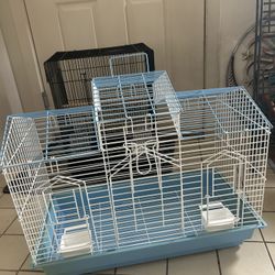 2 bird cages 