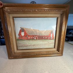Framed Barn Artwork – Rustic Farmhouse Wall Art