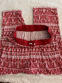 Little sleepies men’s pant large red Christmas reindeer