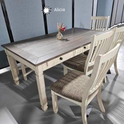 AP- Dining Table and 4 Chairs and Bench/ Fast Delivery/ Financing 