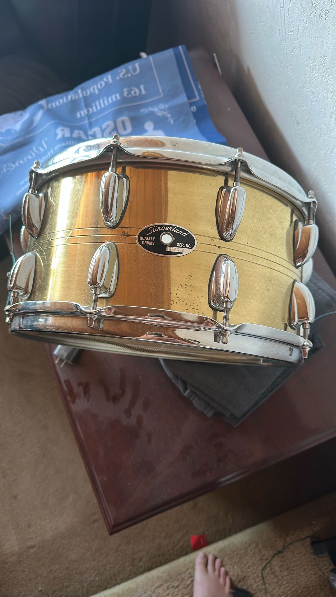 Slingerland Brass Snare Drum
