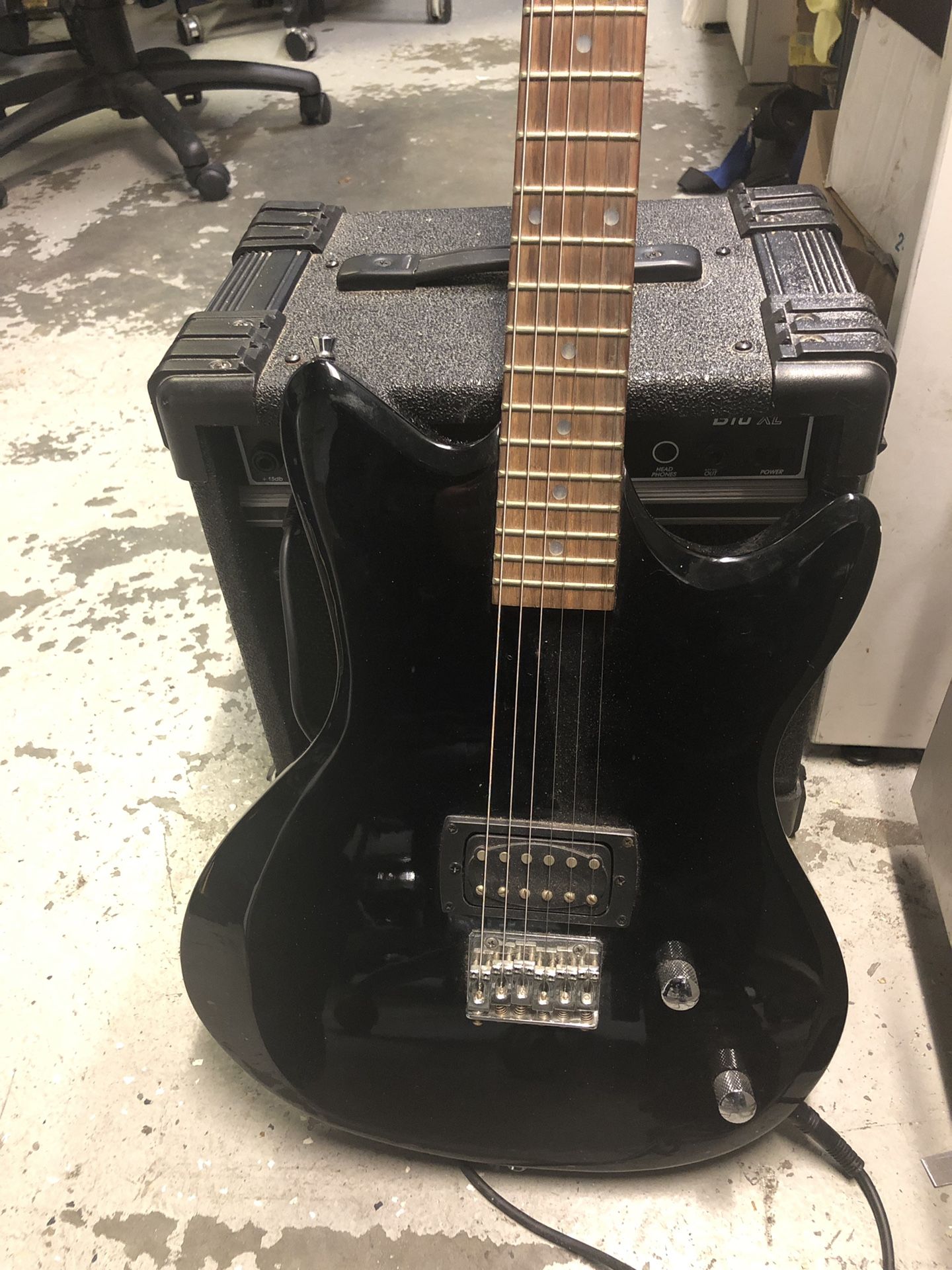 Electric guitar with speaker for trade or sale!!