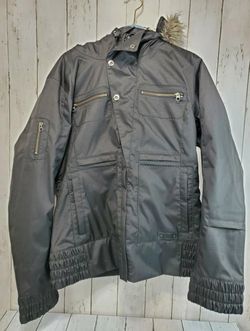 BURTON DryRide "LUSH" Snowboard JACKET Full Zip, Hood BLACK Winter WMNS Sz Large