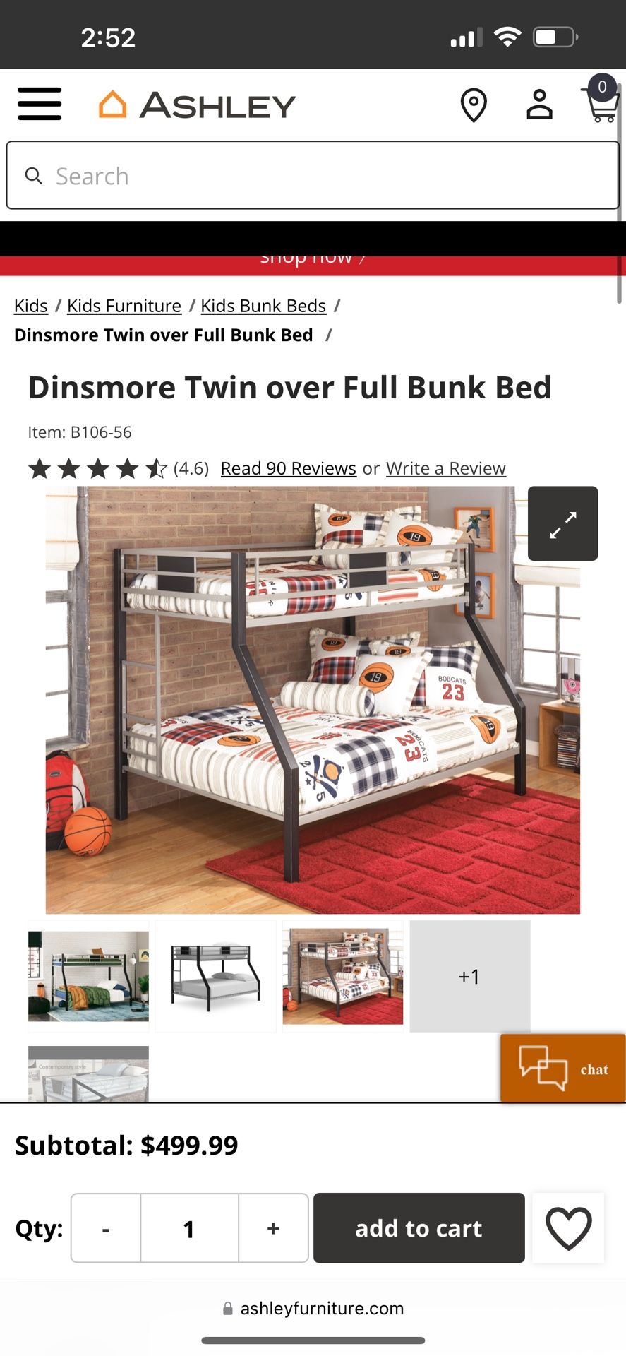 Twin Over Full Bed Frame