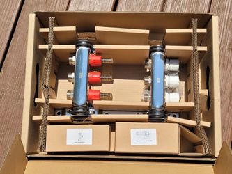 Everhot SSM203 3-branch Stainless Steel Radiant Heat Manifold Set