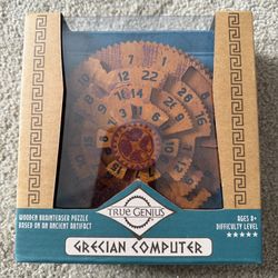 True Genius Greek Grecian Computer Brainteaser Puzzle