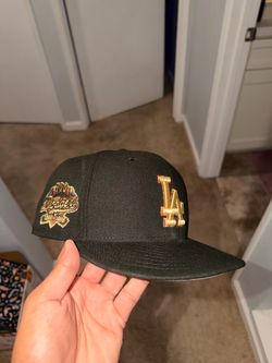 Black and Gold Dodger hat 7 3/4