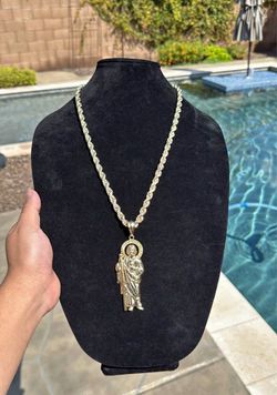 10k rope chain & pendant