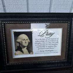 George Washington Wall Art Decor Frame 