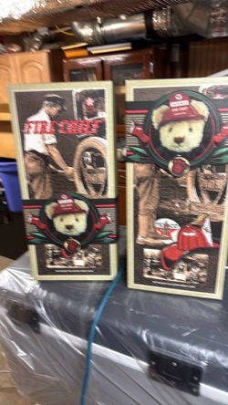 Texaco, bear fire, chief, Texico little stuffed tanker trucks.￼