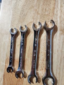 SK Tools 6 Point Flare Nut Wrench Set