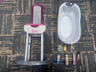 Dollhouse Barbie Bathroom Accessories 