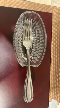 Princess House Crystal Flatware Holder – Vintage Cut Glass Utensil Caddy