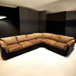 🛋  Genuine Leather Sectional Sofa 🚚 DELIVERY AVAILABLE
