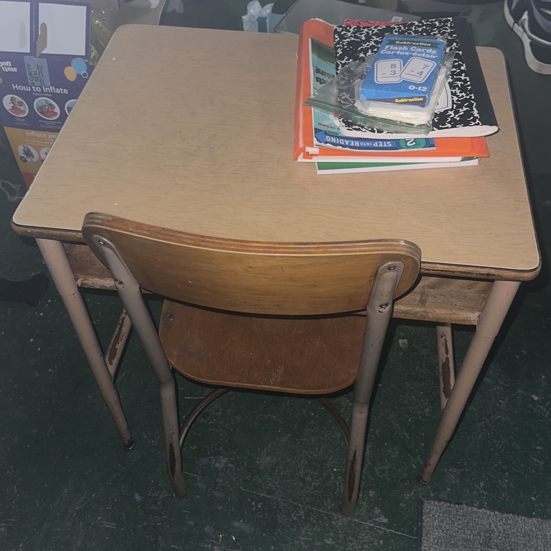 School Desk And Chair